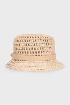 Beige Panama hat