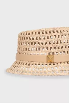 Beige Panama hat