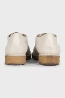 Honore white leather brogues