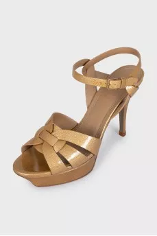 Gold Tribute sandals