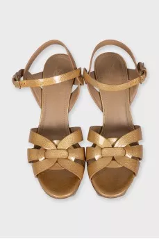 Gold Tribute sandals