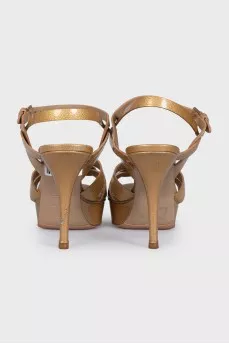 Gold Tribute sandals