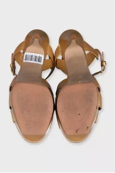 Gold Tribute sandals