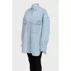 Denim shirt with patch pockets