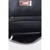 Brown embossed crossbody