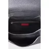 Black leather satchel