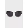 Black sunglasses with rhinestones on the temples