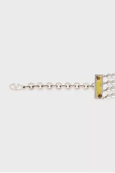 Belt with a flower buckle