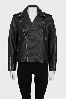 Sheepskin jacket with tag