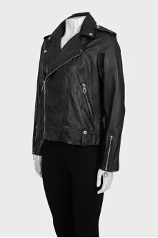 Sheepskin jacket with tag