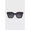 Black sunglasses with gradient lenses