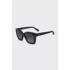 Black sunglasses with gradient lenses