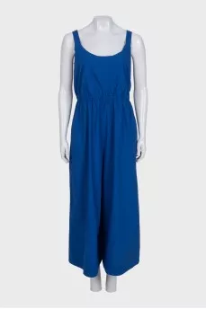 Jumpsuit with side zippered trousers