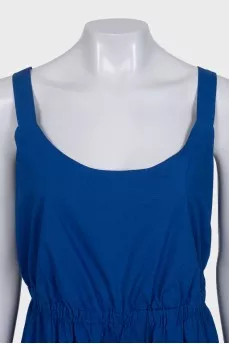 Jumpsuit with side zippered trousers