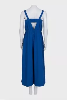 Jumpsuit with side zippered trousers