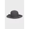 Gray wool hat
