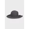 Gray wool hat