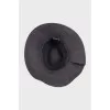Gray wool hat