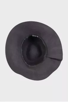 Gray wool hat