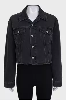 Black denim jacket