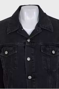 Black denim jacket