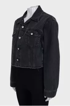 Black denim jacket
