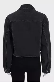 Black denim jacket