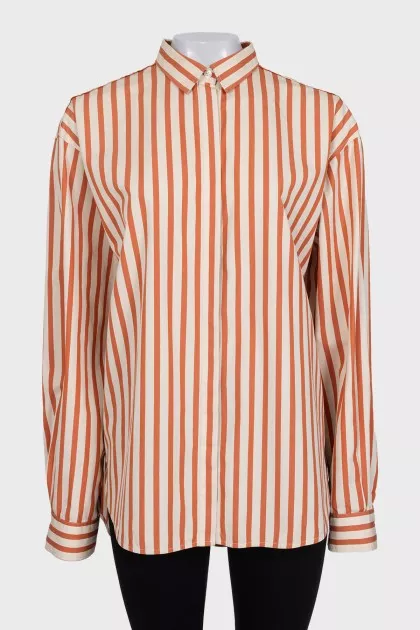 Oversized striped shirt