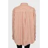Oversized striped shirt