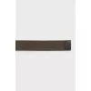 Men's belt made of textile and leather
