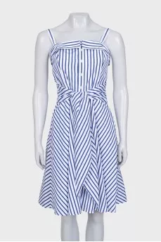Striped fitted sundress