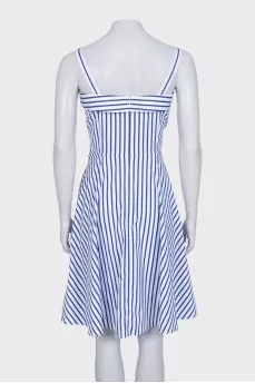 Striped fitted sundress