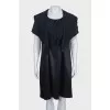 Black ruffle dress with tag