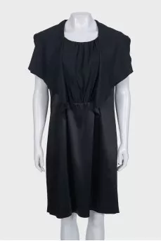 Black ruffle dress with tag