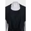 Black ruffle dress with tag