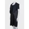 Black ruffle dress with tag