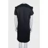 Black ruffle dress with tag