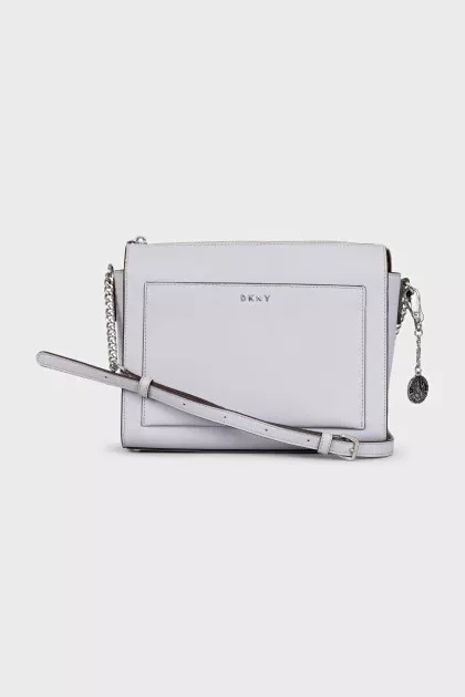 Purple crossbody with logo