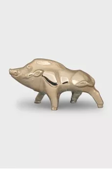 Золотистая статуэтка из хрусталя