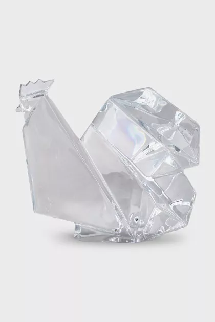 Transparent crystal figurine