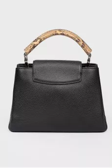Сумка Capucines BB Black Taurillon Leather and Python