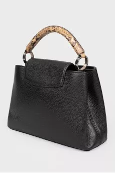 Сумка Capucines BB Black Taurillon Leather and Python