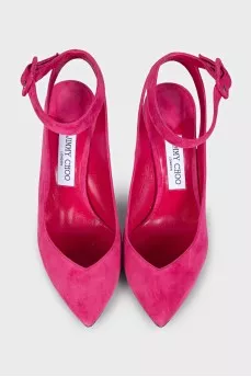 Hot pink slingbacks
