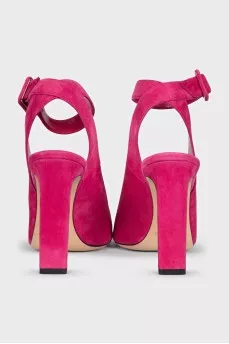 Hot pink slingbacks