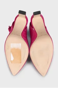 Hot pink slingbacks