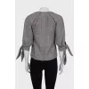 Black and white jacket with short sleeves