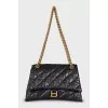 Crush leather bag