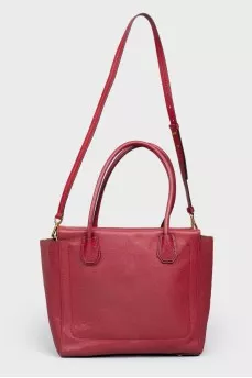 Burgundy leather bag