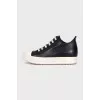 Черные высокие кеды Sneaks Low