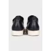 Черные высокие кеды Sneaks Low